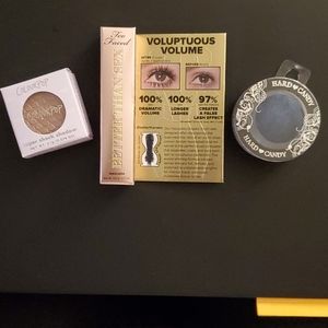 Too faced mascara and eyeshadows